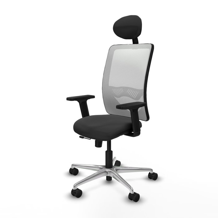 PIQUERAS Y CRESPO Silla de oficina Zulema con mecanismo Sincro/Traslack, Gris oscuro y Blanco PIQUERAS Y CRESPO Silla de oficina Zulema con mecanismo Sincro/Traslack, Gris oscuro y Blanco