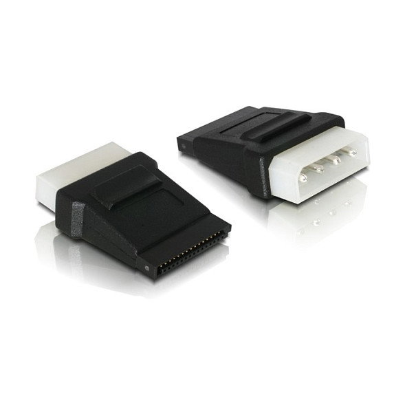 DeLOCK Adaptador de alimentación SATA 15 pin a Molex 4 pin DeLOCK Adaptador de alimentación SATA 15 pin a Molex 4 pin