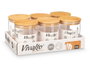 Vivalto Set de 12 Tarros Redondos de Borosilicato con Tapa de Bambú, 800 ml