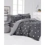 Juego de Cama con Funda Nórdica 220x240 cm y 2 Fundas de Almohada 60x60 cm - 65% Algodón, 35% Poliéster - Gris - ASI8683342642484