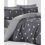 Aucune Juego de Cama Gris con Funda Nórdica y 2 Fundas de Almohada