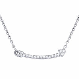 Diamonfire Collar de Plata con Circonita y Diseño de Flecha