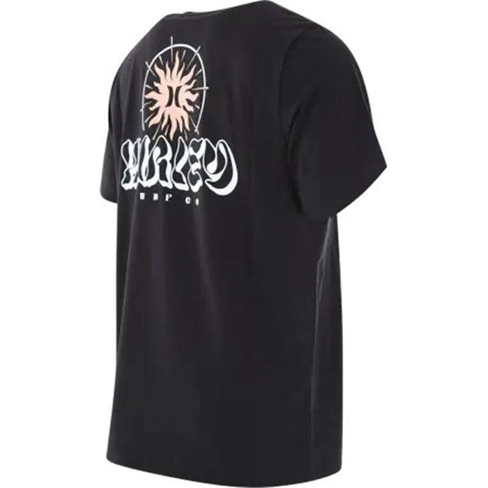 Camiseta de Manga Corta Hombre Hurley MTS0035680-H010 Negro (S)