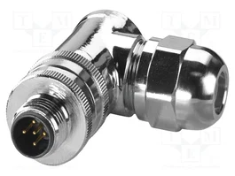 PHOENIX CONTACT Conector M12 de 5 pines, angular, IP67, Código B