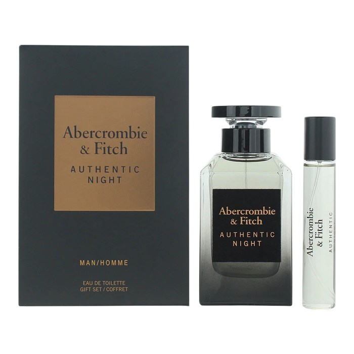Abercrombie & Fitch Set de Regalo Authentic Night para Hombre 100 ml + 15 ml