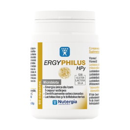 Nutergia Ergyphilus HPY 60 Cápsulas - Probiótico con 5 Cepas, Vitamina B2 y C