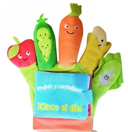 EDEBE Frutas y hortalizas: ¡Cinco al día! (Libro Guante)