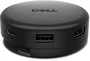Dell Pro 7-in-1 USB-C Travel Hub DA326 Negro