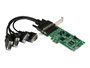 StarTech.com Tarjeta Adaptadora PCIe de 4 Puertos Serie Combo RS-232/RS-422/RS-485 DB9