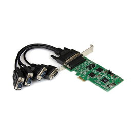StarTech Adaptador de Tarjeta PCI Express (PCIe) de 4 Puertos Serie Serial Combo RS232 / RS485 / RS422 para Windows, Linux - SB16C1052PCI
