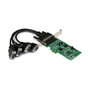 StarTech Adaptador de Tarjeta PCI Express (PCIe) de 4 Puertos Serie Serial Combo RS232 / RS485 / RS422 para Windows, Linux - SB16C1052PCI