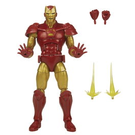 Hasbro Marvel Legends Series Figura de Acción Iron Man con 4 Accesorios, Escala 6 pulgadas, Licencia Marvel