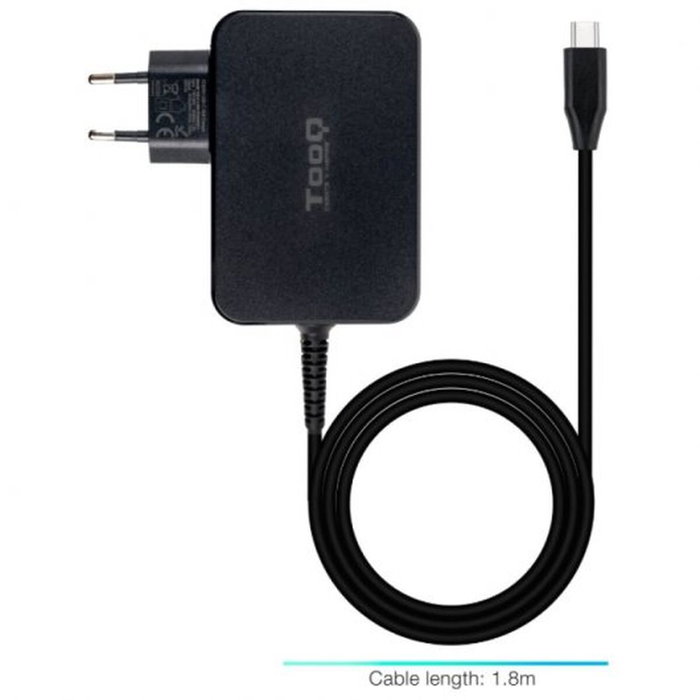 TOOQ Cargador de Portátil GaN 90W USB-C PD 3.0 Negro