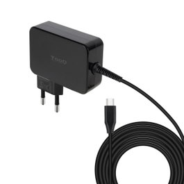 TOOQ Cargador de Portátil GaN 90W USB-C PD 3.0 Negro