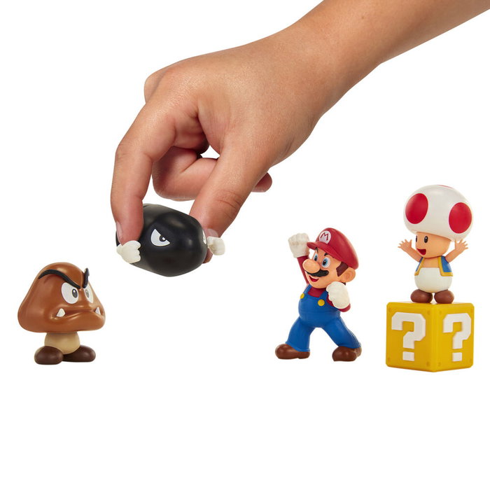 Jakks Pacific Diorama Dehesa Bellotera Super Mario 64510 con Figuras y Accesorios