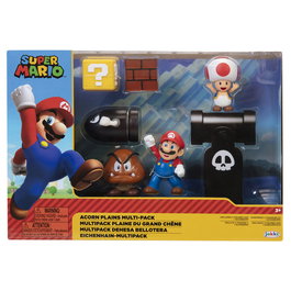 Jakks Pacific Diorama Dehesa Bellotera Super Mario 64510 con Figuras y Accesorios