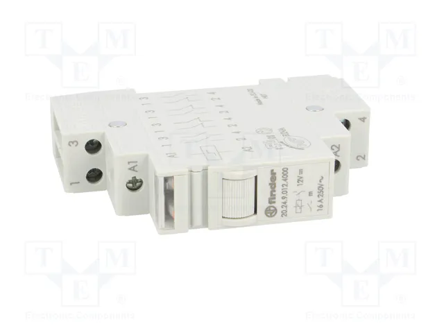 FINDER Relé de instalación biestable 20.24 16A 12V DC