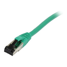 Synergy21 Cable de Red RJ45 CAT8.1 0.25m 2000MHz Verde Patchkabel, AWG26, S-STP(S/FTP), TPE Ultra SuperFlex, 250mm