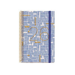 Agenda Anual (2026) Miquelrius Grafica Espiral Tapa Extra Con Goma Activa 117X182 D/P Trazos