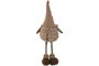 DKD Home Decor Figura Navidad Gnomo Poliester Marron Beige 14 x 55 x 20 cm (4 Unidades)