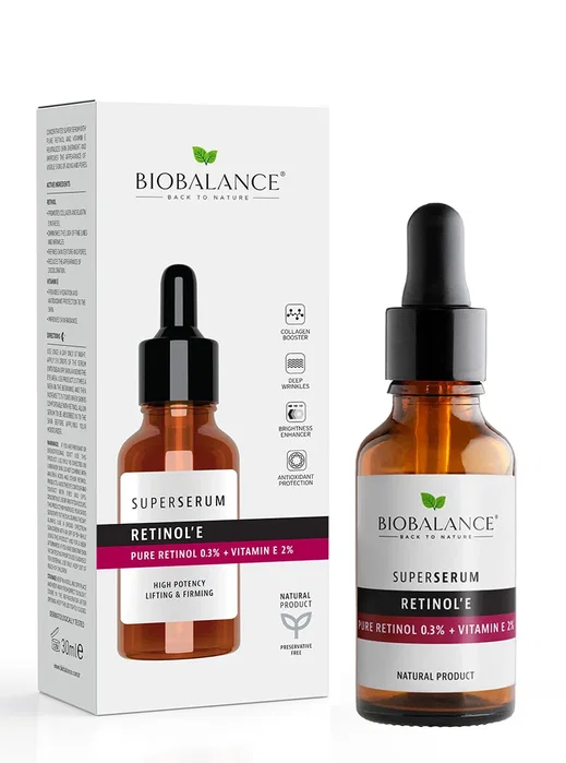 Bio Balance Retinol'E Suero Reafirmante y Anti-Aging 30 ml Bio Balance Retinol'E Suero Reafirmante y Anti-Aging 30 ml