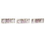 DKD Home Decor Set de 9 Decoraciones Colgantes de Madera en Surtido Rosa