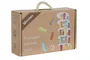 DKD Home Decor Juego de Mesa Set 45 Madera Equilibrio Multicolor