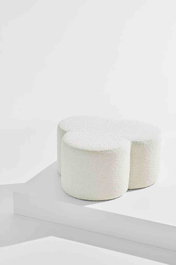 DKD Home Decor Reposapiés Borreguito Blanco