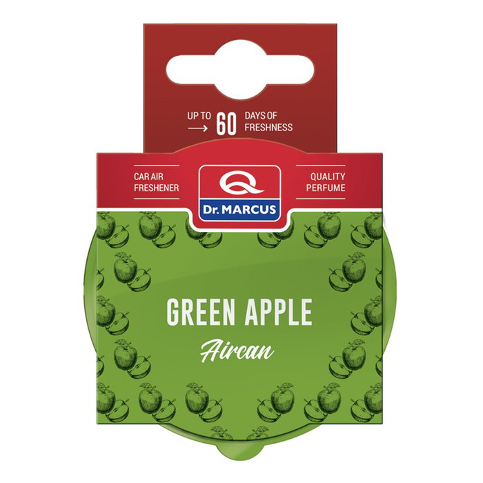 Dr. Marcus Aircan Ambientador Green Apple DRM0414 40g Fragancia Coche Hogar Oficina