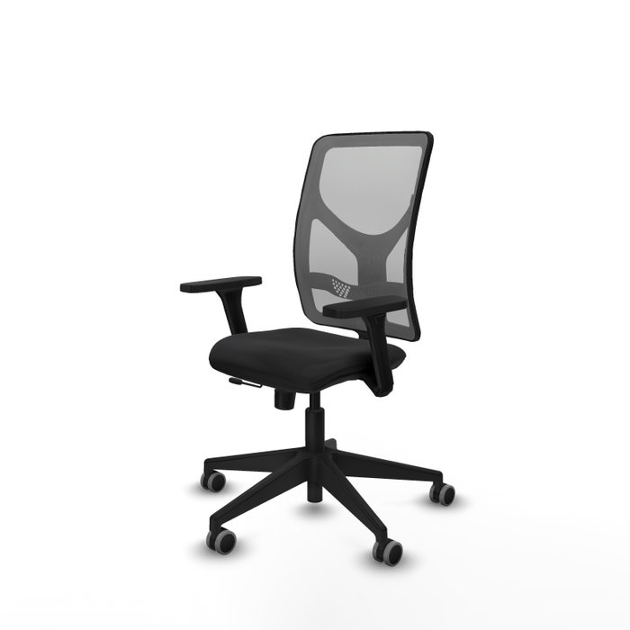 PIQUERAS Y CRESPO Silla de oficina Motilla con mecanismo Sincro/Traslack, brazos 3D y malla gris PIQUERAS Y CRESPO Silla de oficina Motilla con mecanismo Sincro/Traslack, brazos 3D y malla gris