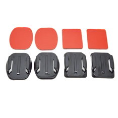 Phoenix Technologies PHGP Series - Pack de 4 Soportes Adhesivos Curvos y Planos 3M VHB para Cámaras GoPro Hero y Deportivas
