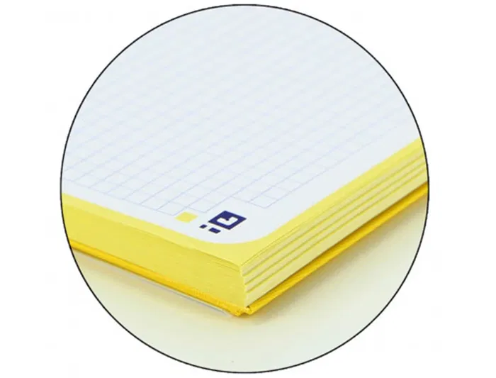 Oxford Recambio Color 1 Din A4+ 80 Hojas 90gr Cuadro 5mm 4 Taladros Amarillo