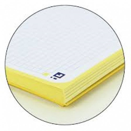Oxford Recambio Tapa Blanda A4+ Amarillo 80 Hojas Cuadrícula 5x5