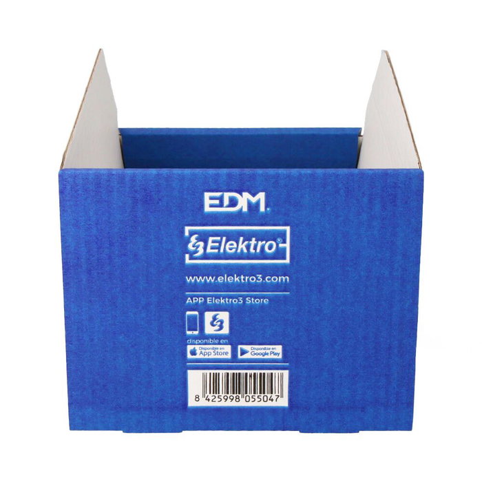 Edm Caja expositora material electrico, 198 x 465 x 155 mm