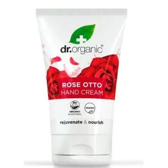 Dr. Organic Crema de Manos y Uñas Rosa Damasco 125 ml - Crema Rescate Intensivo, Hidrata y Protege de la Sequedad Dr. Organic Crema de Manos y Uñas Rosa Damasco 125 ml - Crema Rescate Intensivo, Hidrata y Protege de la Sequedad