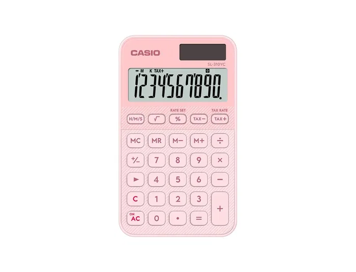 Casio SL-310YC-LP Calculadora de Oficina 10 Dígitos Rosa Claro