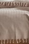 L'essentiel linge de maison Manta de Piqué Doble 200x220 cm Beige 100% Algodón Reciclado 280 gr/m²