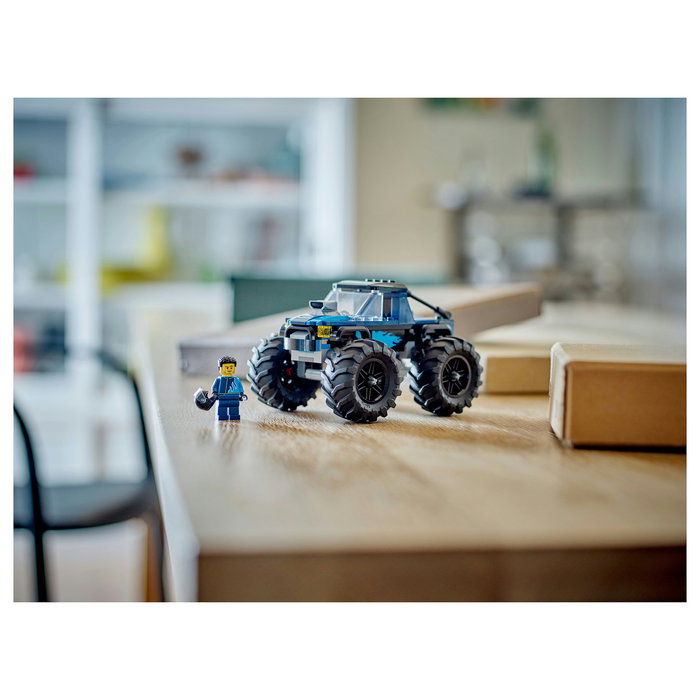 LEGO 60402 City Monster Truck Azul, Juego de Construcción para Niños 5+ Años, 148 Piezas