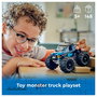 LEGO 60402 City Monster Truck Azul, Juego de Construcción para Niños 5+ Años, 148 Piezas
