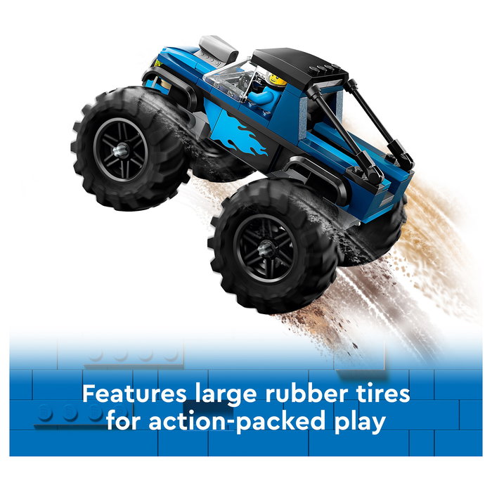 LEGO 60402 City Monster Truck Azul, Juego de Construcción para Niños 5+ Años, 148 Piezas