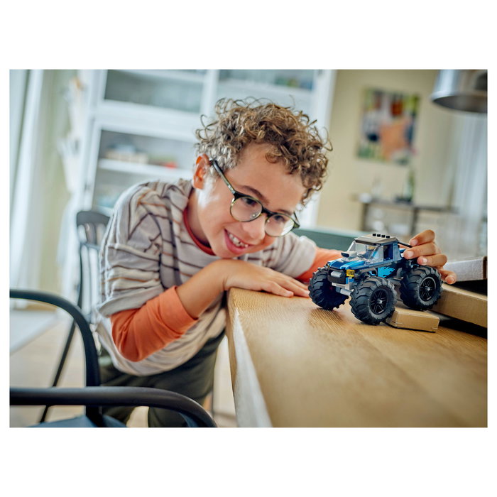 LEGO 60402 City Monster Truck Azul, Juego de Construcción para Niños 5+ Años, 148 Piezas
