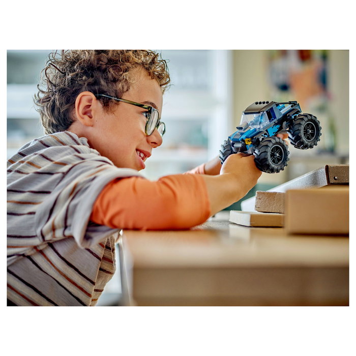 LEGO 60402 City Monster Truck Azul, Juego de Construcción para Niños 5+ Años, 148 Piezas