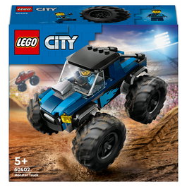 LEGO 60402 City Monster Truck Azul, Juego de Construcción para Niños 5+ Años, 148 Piezas