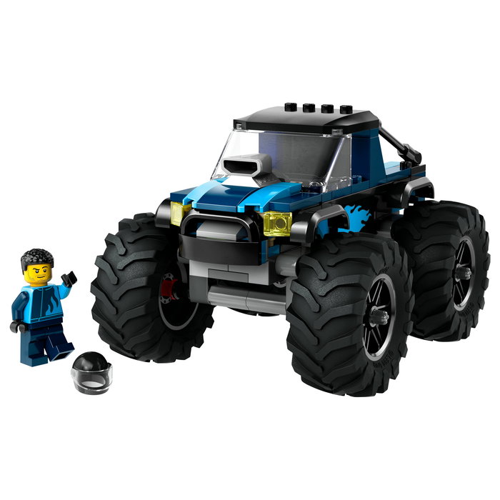 LEGO 60402 City Monster Truck Azul, Juego de Construcción para Niños 5+ Años, 148 Piezas