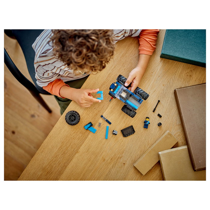 LEGO 60402 City Monster Truck Azul, Juego de Construcción para Niños 5+ Años, 148 Piezas