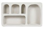 DKD Home Decor Estantería de Pared Abeto y MDF Blanco 80x18x48 cm