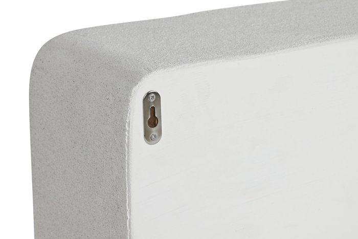 DKD Home Decor Estantería de Pared Abeto y MDF Blanco 80x18x48 cm