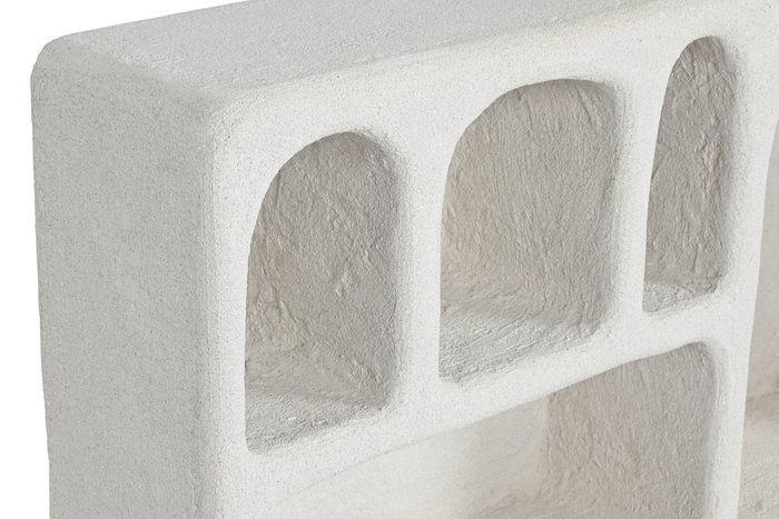 DKD Home Decor Estantería de Pared Abeto y MDF Blanco 80x18x48 cm