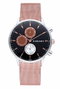 Radiant RA601704 Reloj para Hombre con Esfera Negra y Correa Marrón