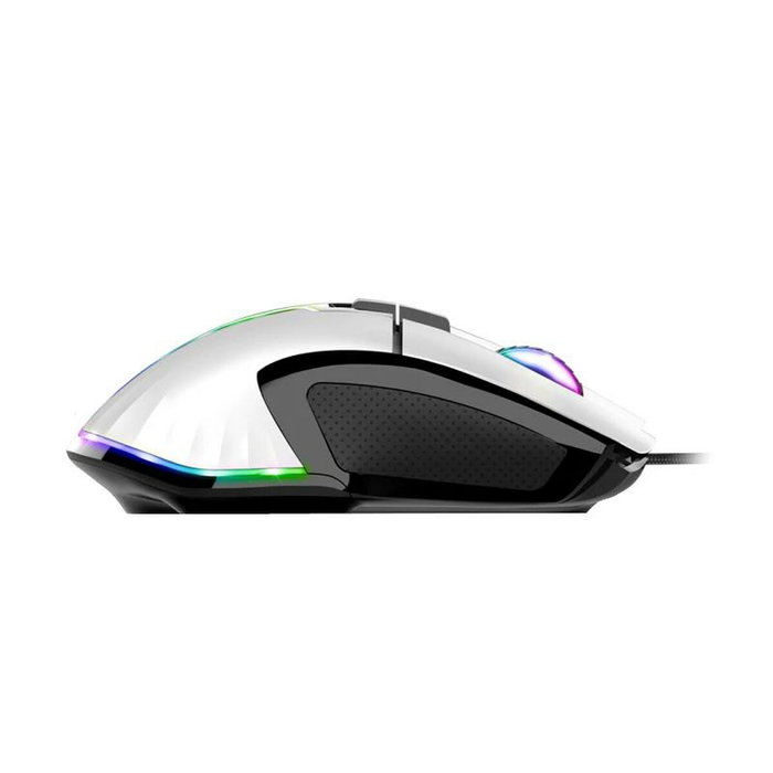 Spirit of Gamer PRO-M5 Ratón Gaming Óptico USB para PC con 12800 DPI, 8 Botones, Iluminación LED RGB, Cable 1.7m, Blanco, para Mano Derecha Spirit of Gamer PRO-M5 Ratón Gaming Óptico USB para PC con 12800 DPI, 8 Botones, Iluminación LED RGB, Cable 1.7m, Blanco, para Mano Derecha